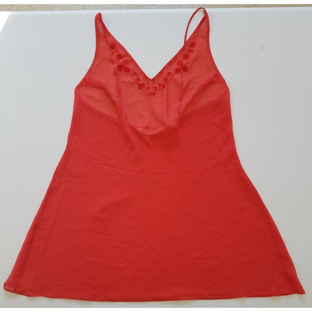 Victoria's Secret women red babydoll spaghetti strap size small